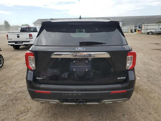 1FMSK8DH6MGB88260 - 2021 FORD EXPLORER XLT BLACK photo 6