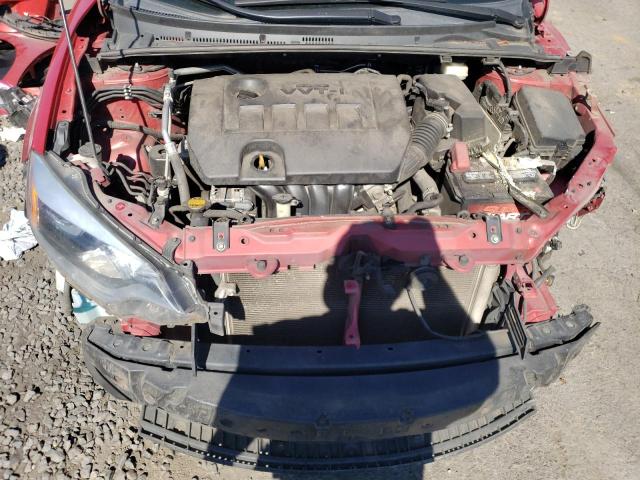 2T1BURHE6GC708013 - 2016 TOYOTA COROLLA L RED photo 11