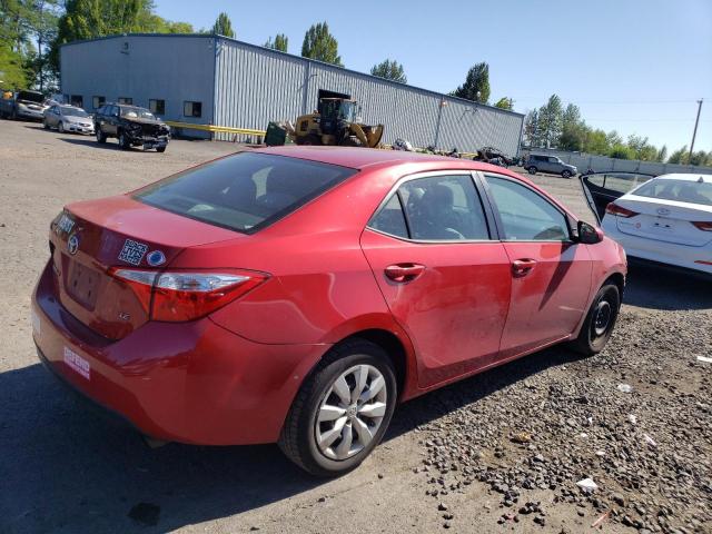 2T1BURHE6GC708013 - 2016 TOYOTA COROLLA L RED photo 3