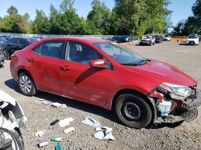 2T1BURHE6GC708013 - 2016 TOYOTA COROLLA L RED photo 4