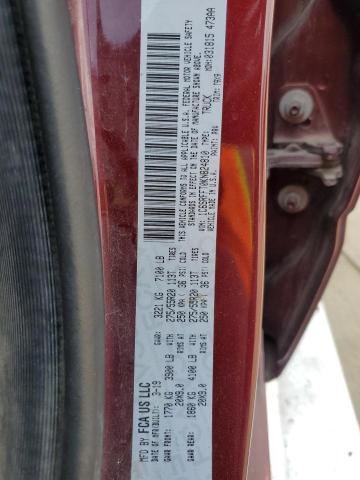 1C6SRFFT0KN824810 - 2019 RAM 1500 BIG HORN/LONE STAR RED photo 12