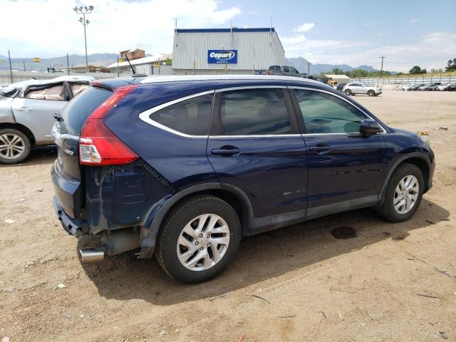 2HKRM4H72GH695454 - 2016 HONDA CR-V EXL BLUE photo 3