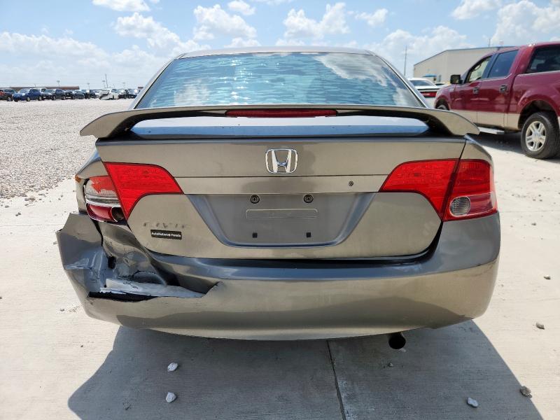 2HGFA155X8H341531 - 2008 HONDA CIVIC LX GRAY photo 6