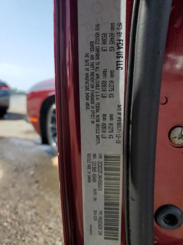 2C3CDZFJ4KH586839 - 2019 DODGE CHALLENGER R/T SCAT PACK RED photo 12