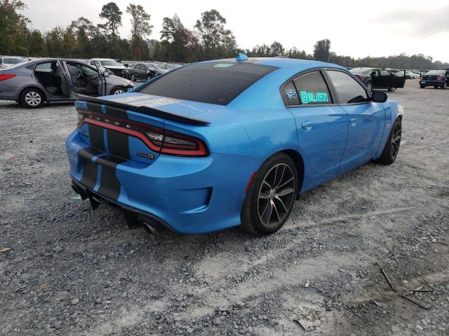 2C3CDXGJ9GH152717 - 2016 DODGE CHARGER R/T SCAT PACK BLUE photo 4