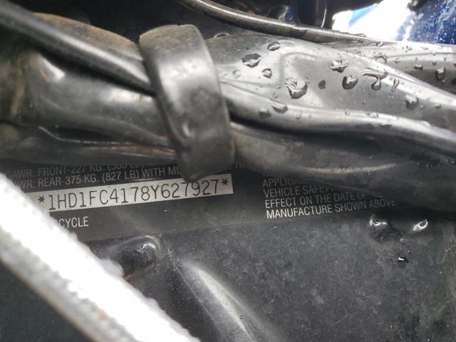 1HD1FC4178Y627927 - 2008 HARLEY-DAVIDSON FLHTCUI BLUE photo 9