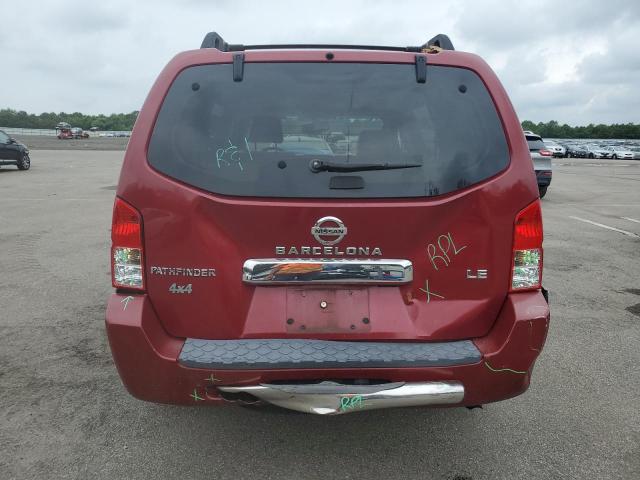 5N1AR18W96C667080 - 2006 NISSAN PATHFINDER LE 红色 照片 6