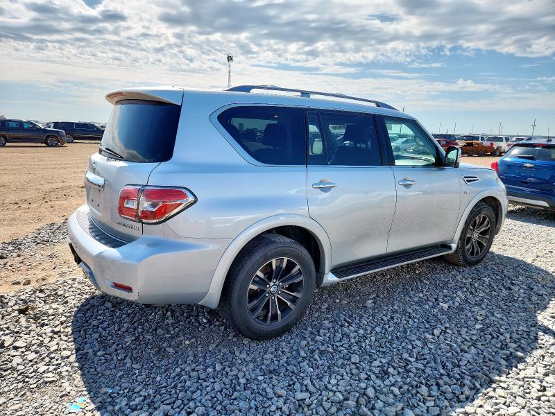 JN8AY2NEXK9757696 - 2019 NISSAN ARMADA PLATINUM SILVER photo 3