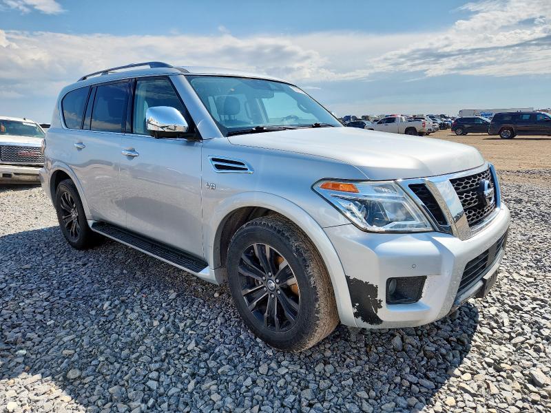 JN8AY2NEXK9757696 - 2019 NISSAN ARMADA PLATINUM SILVER photo 4