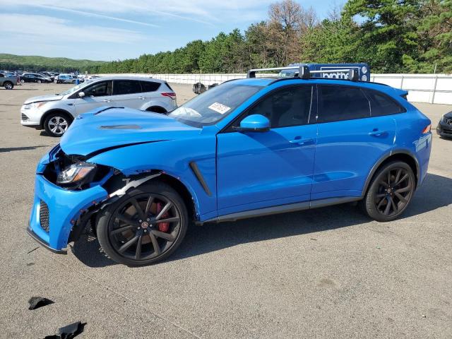 SADCZ2EE9KA615117 - 2019 JAGUAR F-PACE SVR BLUE photo 1