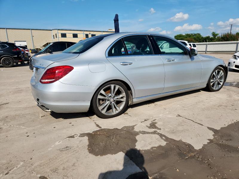 55SWF4KB7FU003341 - 2015 MERCEDES-BENZ C 300 4MATIC SILVER photo 3