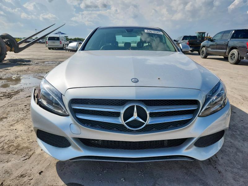 55SWF4KB7FU003341 - 2015 MERCEDES-BENZ C 300 4MATIC SILVER photo 5