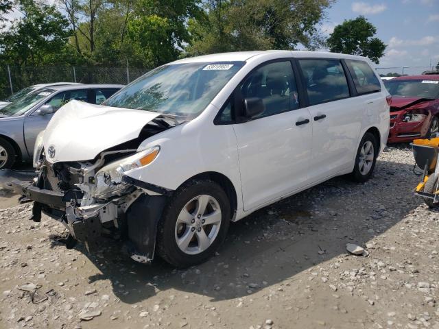 5TDZK3DC9GS711369 - 2016 TOYOTA SIENNA WHITE photo 1