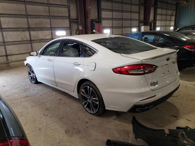 3FA6P0D92KR118218 - 2019 FORD FUSION TITANIUM WHITE photo 2