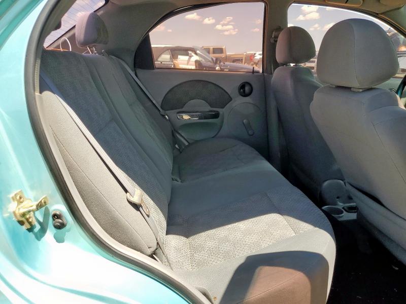 KL1TD526X5B384453 - 2005 CHEVROLET AVEO BASE ტურკოუსი ფოტო 10
