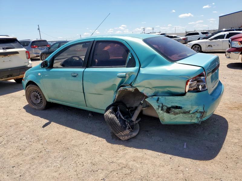 KL1TD526X5B384453 - 2005 CHEVROLET AVEO BASE ტურკოუსი ფოტო 2