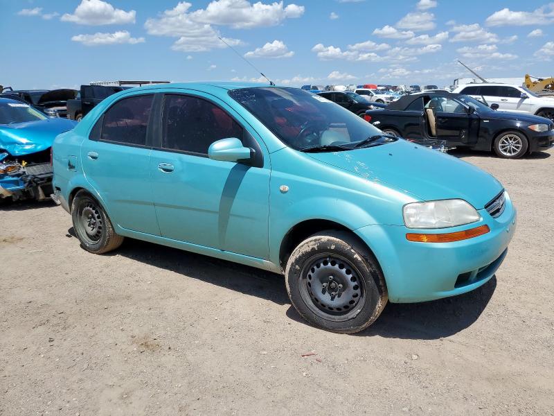 KL1TD526X5B384453 - 2005 CHEVROLET AVEO BASE ტურკოუსი ფოტო 4
