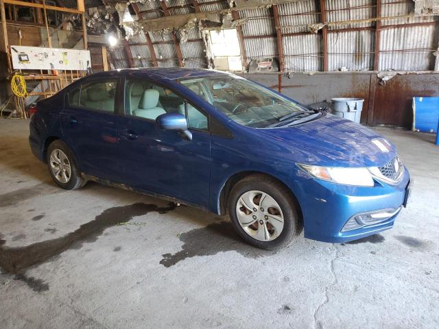 19XFB2E54FE051702 - 2015 HONDA CIVIC LX BLUE photo 4