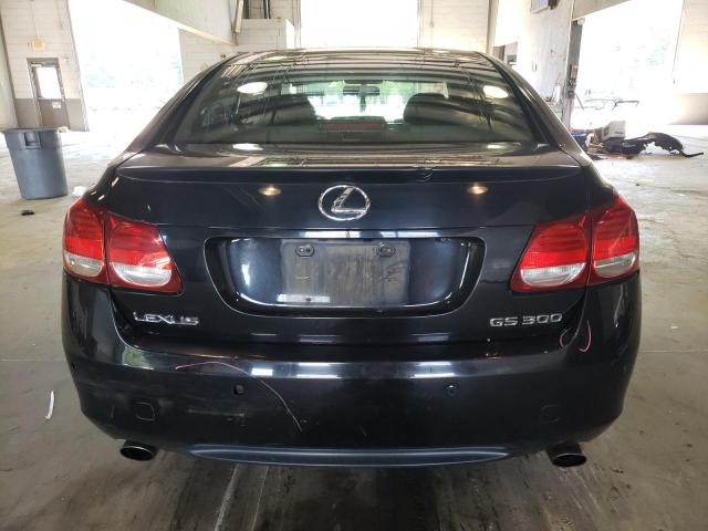 JTHBH96S465044253 - 2006 LEXUS GS 300 BLACK photo 6