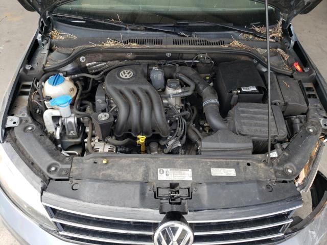 3VW2K7AJ7FM293448 - 2015 VOLKSWAGEN JETTA BASE GRAY photo 11