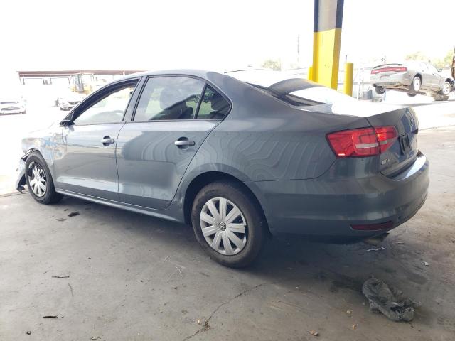 3VW2K7AJ7FM293448 - 2015 VOLKSWAGEN JETTA BASE GRAY photo 2