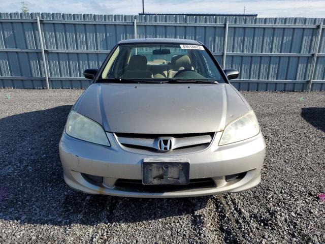 2HGES16305H010877 - 2005 HONDA CIVIC DX VP TAN photo 5