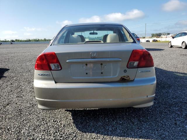 2HGES16305H010877 - 2005 HONDA CIVIC DX VP TAN photo 6