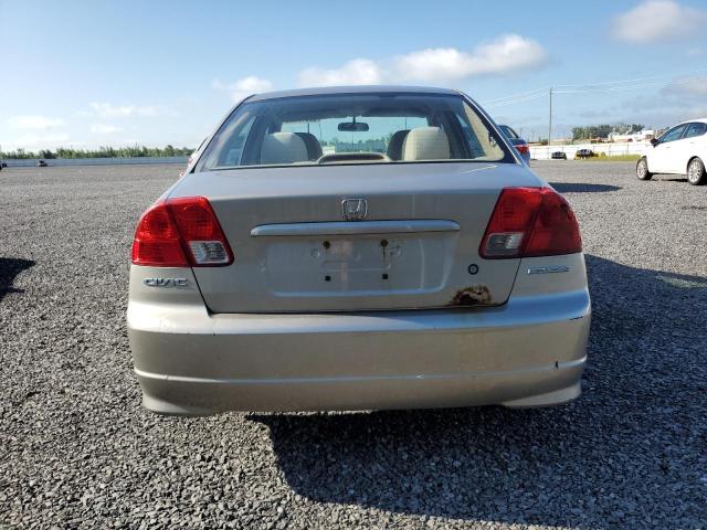 2HGES16305H010877 - 2005 HONDA CIVIC DX VP TAN photo 6