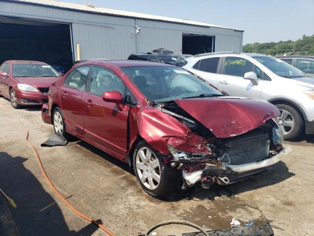 19XFA16539E000420 - 2009 HONDA CIVIC LX BURGUNDY photo 4