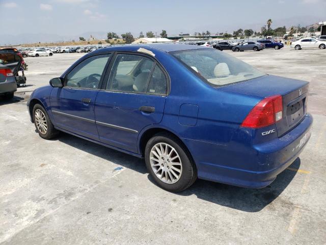 2HGES16335H593025 - 2005 HONDA CIVIC DX VP BLUE photo 2