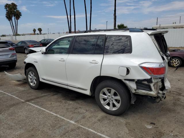 JTEBC3EH7B2002346 - 2011 TOYOTA HIGHLANDER HYBRID WHITE photo 2