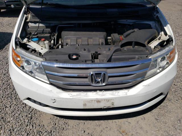 5FNRL5H68CB072901 - 2012 HONDA ODYSSEY EXL WHITE photo 12