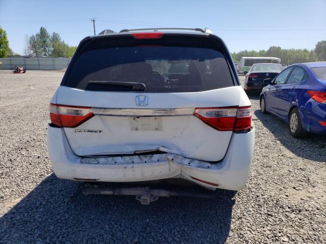 5FNRL5H68CB072901 - 2012 HONDA ODYSSEY EXL WHITE photo 6