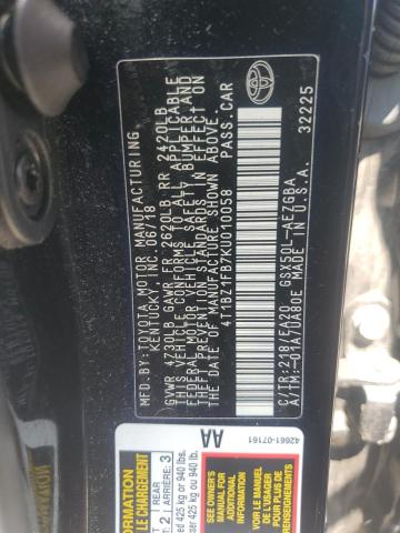 4T1BZ1FB7KU010058 - 2019 TOYOTA AVALON XLE Boz foto 12