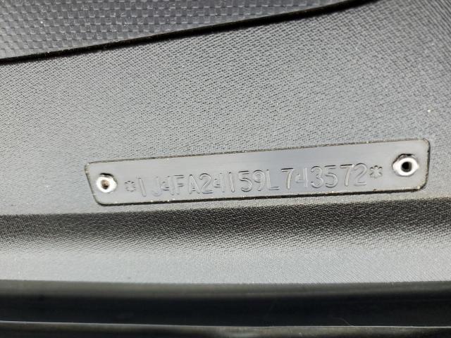 1J4FA24159L743572 - 2009 JEEP WRANGLER X შავი ფოტო 14