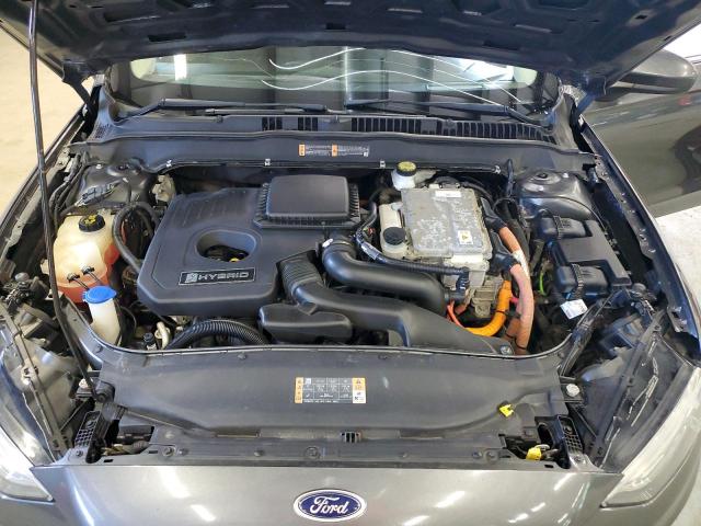 3FA6P0LUXKR117727 - 2019 FORD FUSION SE GRAY photo 11