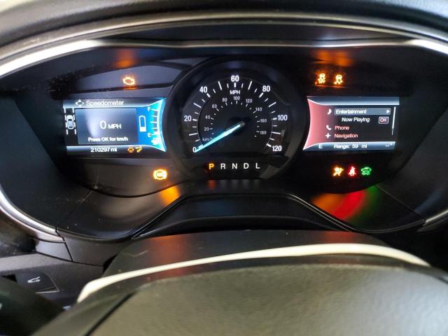 3FA6P0LUXKR117727 - 2019 FORD FUSION SE GRAY photo 9