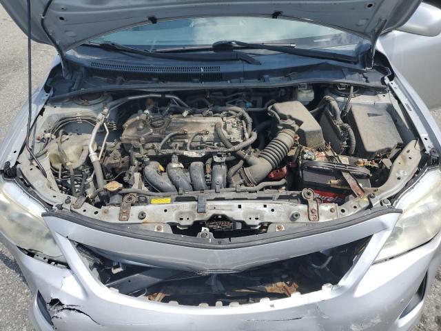 2T1BU4EE1BC572910 - 2011 TOYOTA COROLLA BASE Արծաթագույն լուսանկար 11
