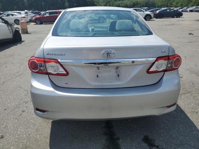 2T1BU4EE1BC572910 - 2011 TOYOTA COROLLA BASE Արծաթագույն լուսանկար 6