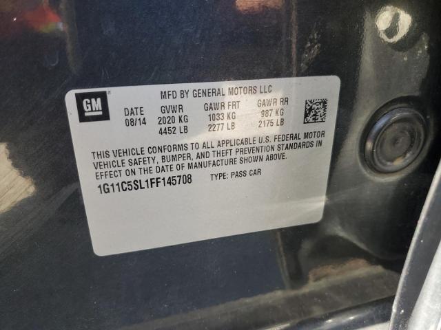 1G11C5SL1FF145708 - 2015 CHEVROLET MALIBU 1LT 灰色 照片 13
