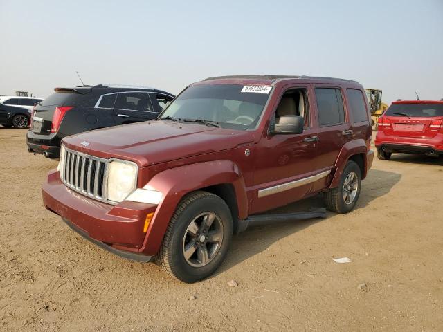 1J8GN28KX8W225786 - 2008 JEEP LIBERTY SPORT RED photo 1