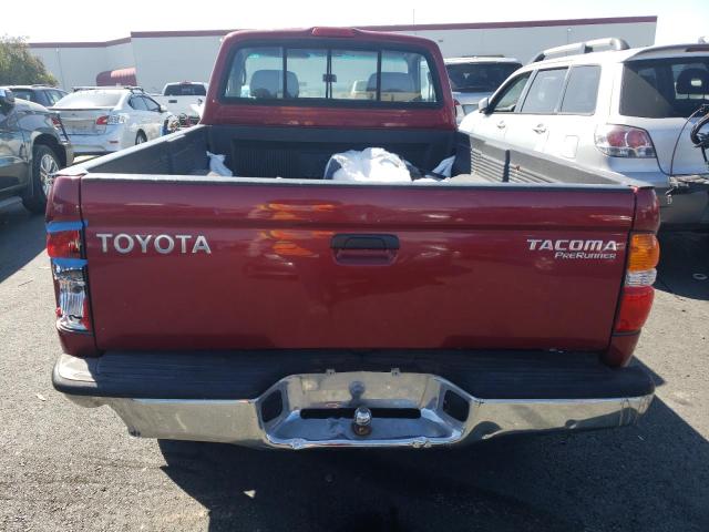 4TANM92N4YZ663811 - 2000 TOYOTA TACOMA PRERUNNER RED photo 6
