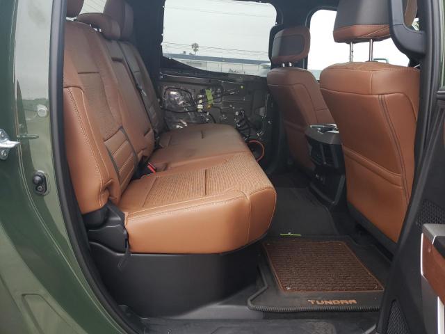 5TFMA5BC0NX002297 - 2022 TOYOTA TUNDRA CREWMAX PLATINUM Grün Foto 10