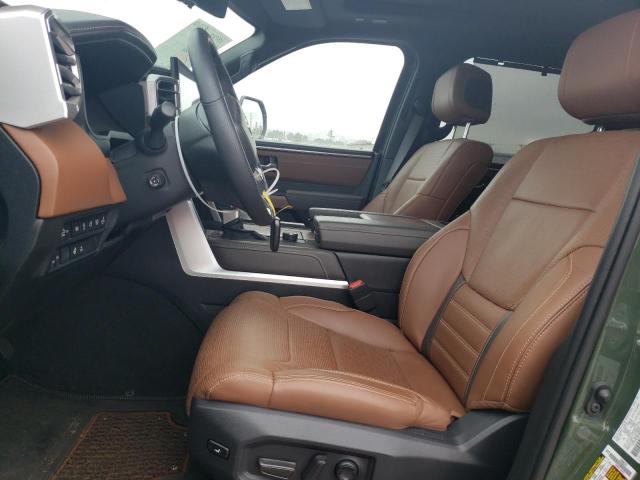 5TFMA5BC0NX002297 - 2022 TOYOTA TUNDRA CREWMAX PLATINUM Grün Foto 7