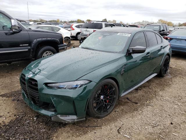 WBS43AY00NFN20909 - 2022 BMW M3 COMPETITION GREEN photo 2