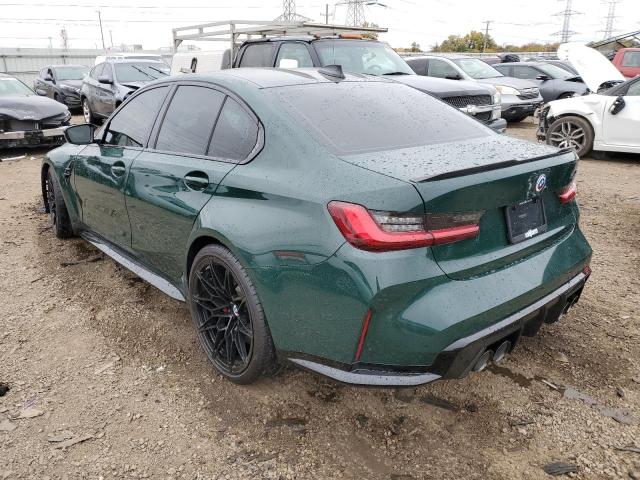 WBS43AY00NFN20909 - 2022 BMW M3 COMPETITION GREEN photo 3