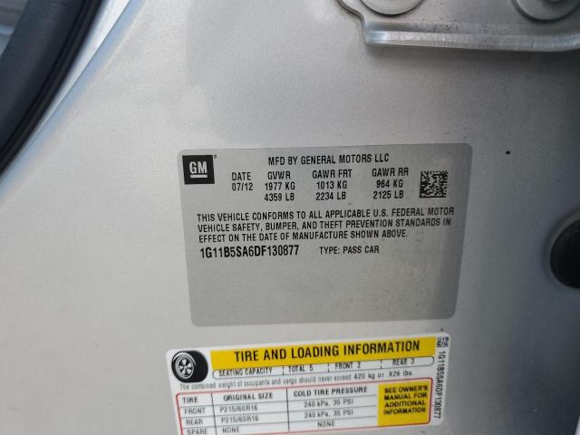 1G11B5SA6DF130877 - 2013 CHEVROLET MALIBU LS Silber Foto 12