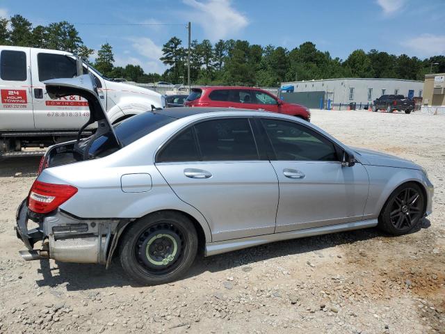 WDDGF8AB7DR247325 - 2013 MERCEDES-BENZ C 300 4MATIC SILVER photo 3