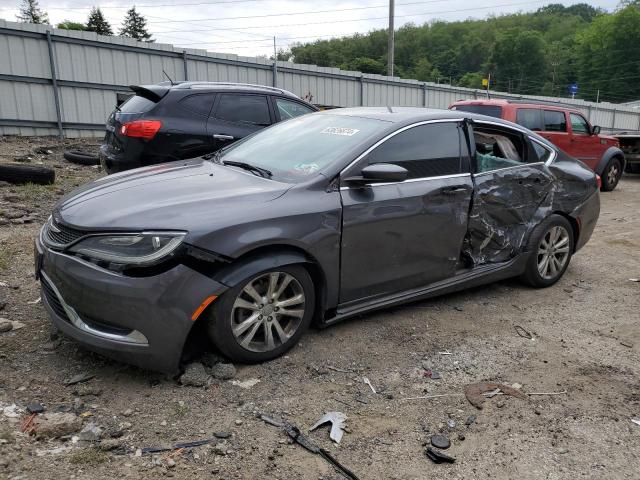 1C3CCCAB1FN640255 - 2015 CHRYSLER 200 LIMITED GRAY photo 1