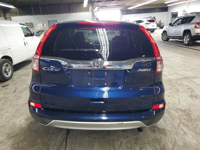 2HKRM4H58FH697027 - 2015 HONDA CR-V EX BLUE photo 6